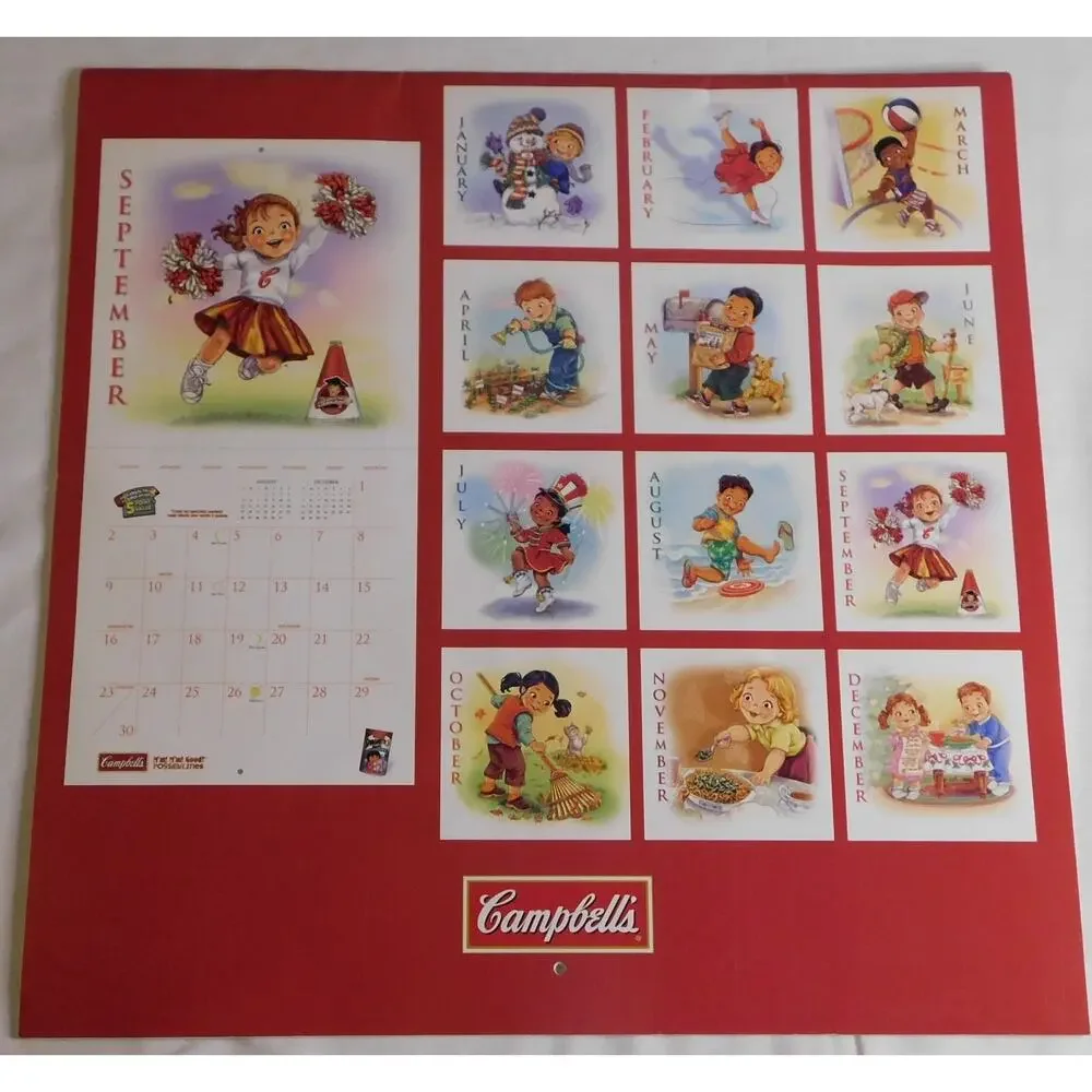 Campbell's Soup Kids 2007 Calendar In Open Package
